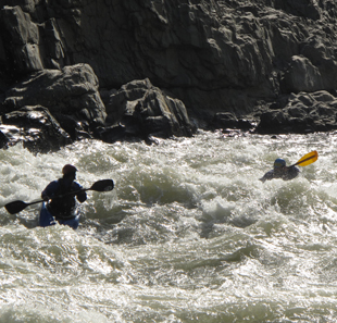 Kayaking Nepal Guide and 1st Timer Lady Delight Trishuli